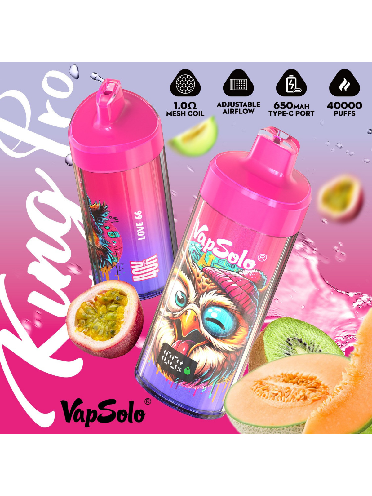 Vapsolo King Pro 40.000 Puffs - Potencia y Sabor en Cada Calada